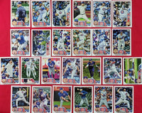 Chicago Cubs 2023 Topps Complete 25 Card Team Set Featuring a Rookie Card of Christopher Morel Plus
