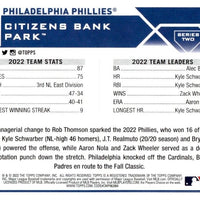 Philadelphia Phillies 2023 Topps Complete Mint Hand Collated 25 Card Team Set with 4 Rookie and 2 Future Stars Cards Plus Bryce Harper, Rhys Hoskins and Others