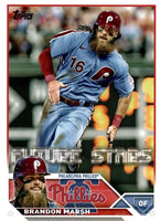 Philadelphia Phillies 2023 Topps Complete Mint Hand Collated 25 Card Team Set with 4 Rookie and 2 Future Stars Cards Plus Bryce Harper, Rhys Hoskins and Others
