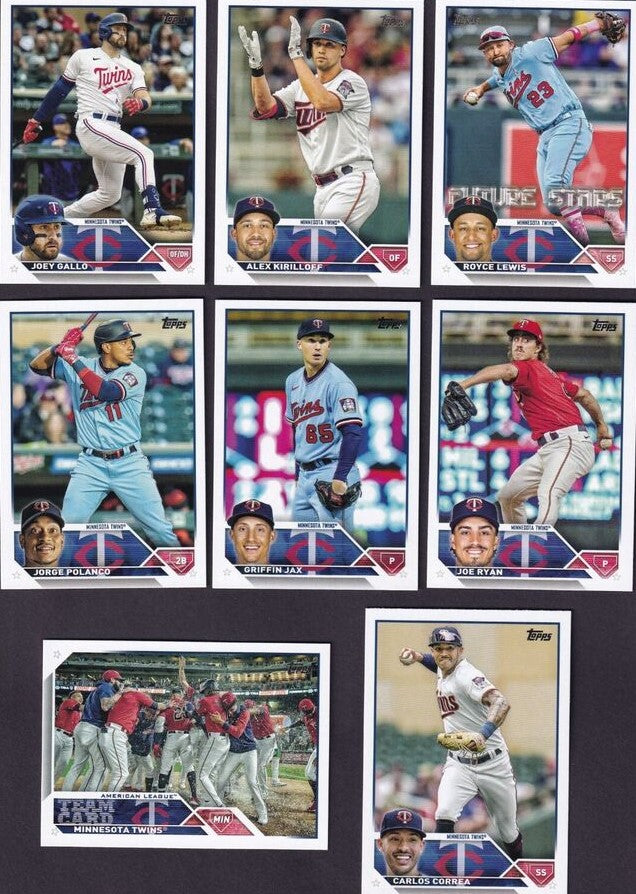 Minnesota Twins 2023 Topps Complete Mint Hand Collated 28 Card Team Se