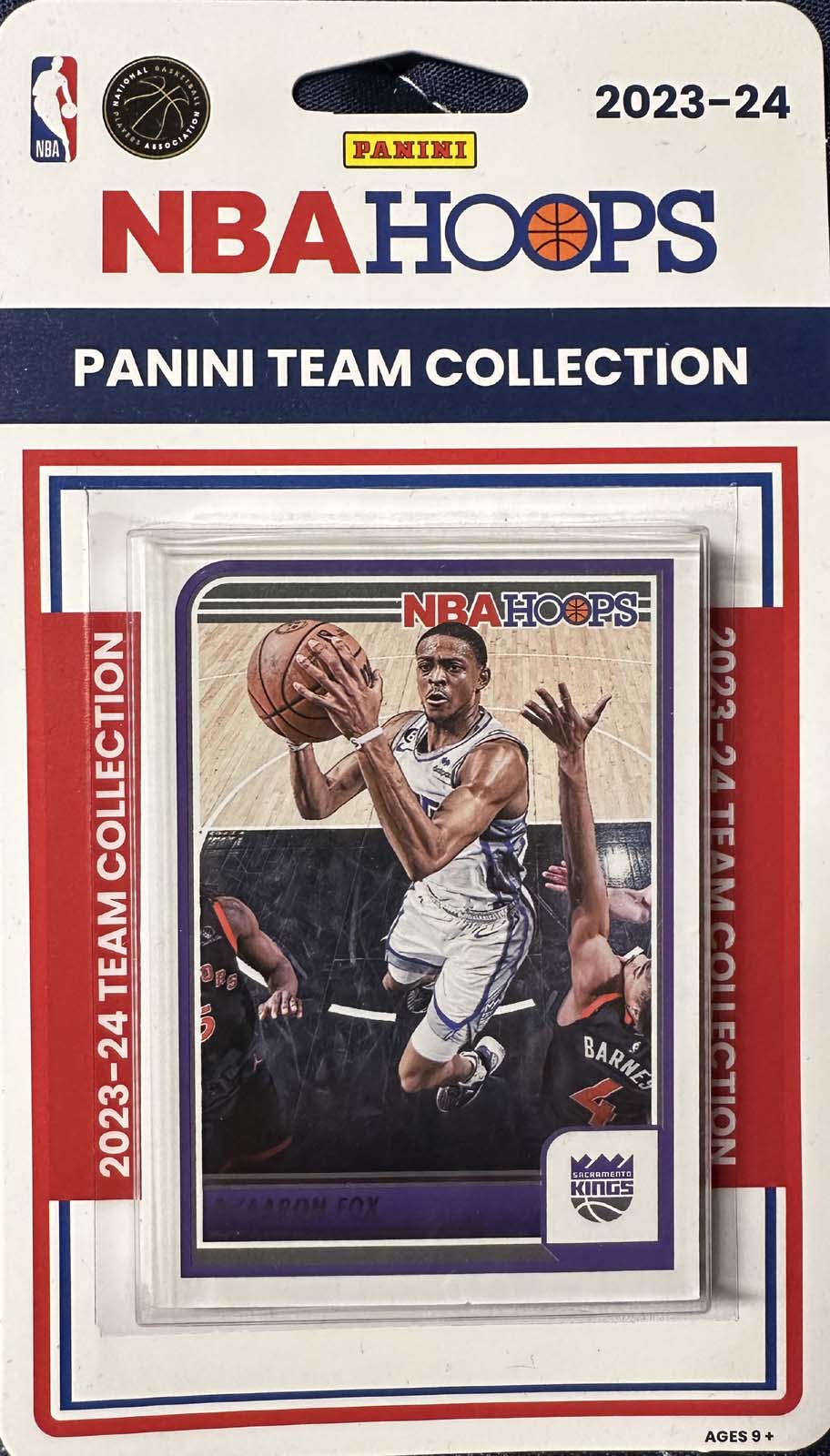 Sacramento Kings 2023 2024 Hoops Factory Sealed Team Set Featuring De'Aaron Fox with Rookie Cards of Colby Jones and Jalen Slawson