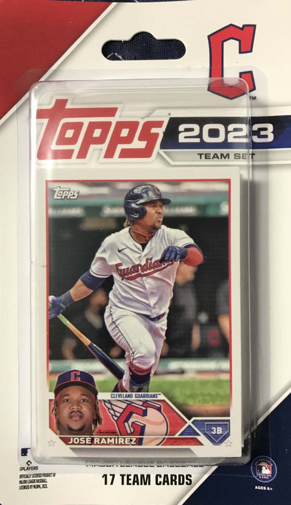 Cleveland Guardians 2023 Topps Factory Sealed 17 Card Team Set with Ro