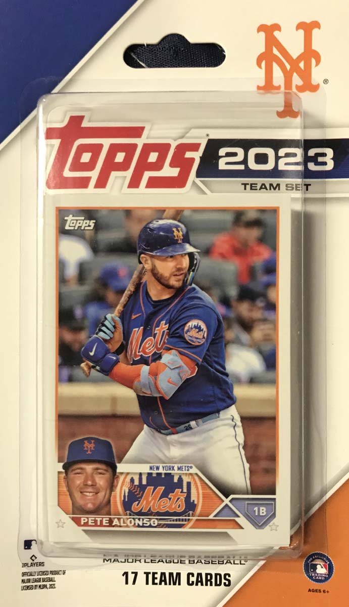 New York Mets 2023 Topps Factory Sealed 17 Card Team Set with Kodai Senga Rookie Card Plus