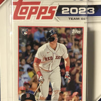 Boston Red Sox 2023 Topps Factory Sealed 17 Card Team Set with Rookie Cards