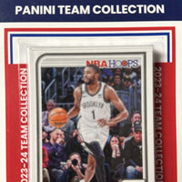 Brooklyn Nets 2023 2024 Hoops Factory Sealed Team Set with Rookie Cards of Jalen Wilson, Dariq Whitehead and Noah Clowney