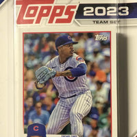 Chicago Cubs 2023 Topps Factory Sealed 17 Card Team Set with Rookie Cards Plus