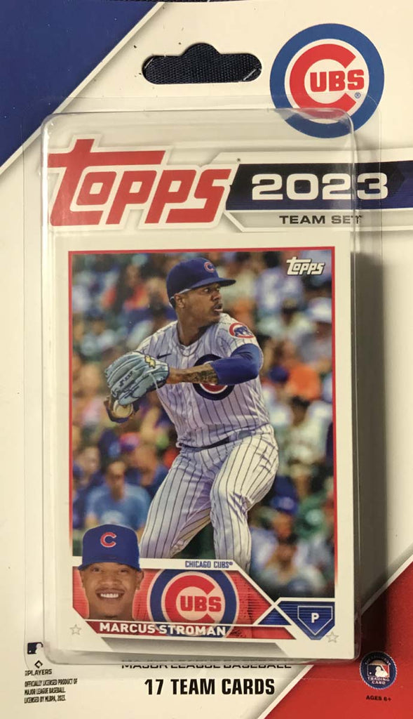 Chicago Cubs 2023 Topps Factory Sealed 17 Card Team Set with Rookie Ca