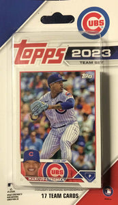 Chicago Cubs 2023 Topps Factory Sealed 17 Card Team Set with Rookie Cards Plus