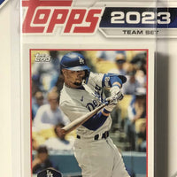 Los Angeles Dodgers 2023 Topps Factory Sealed 17 Card Team Set with James Outman Rookie Card #LAD-11 Plus