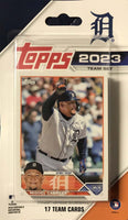 Detroit Tigers 2023 Topps Factory Sealed 17 Card Team Set with Rookie Cards of Riley Greene and Kody Clemens

