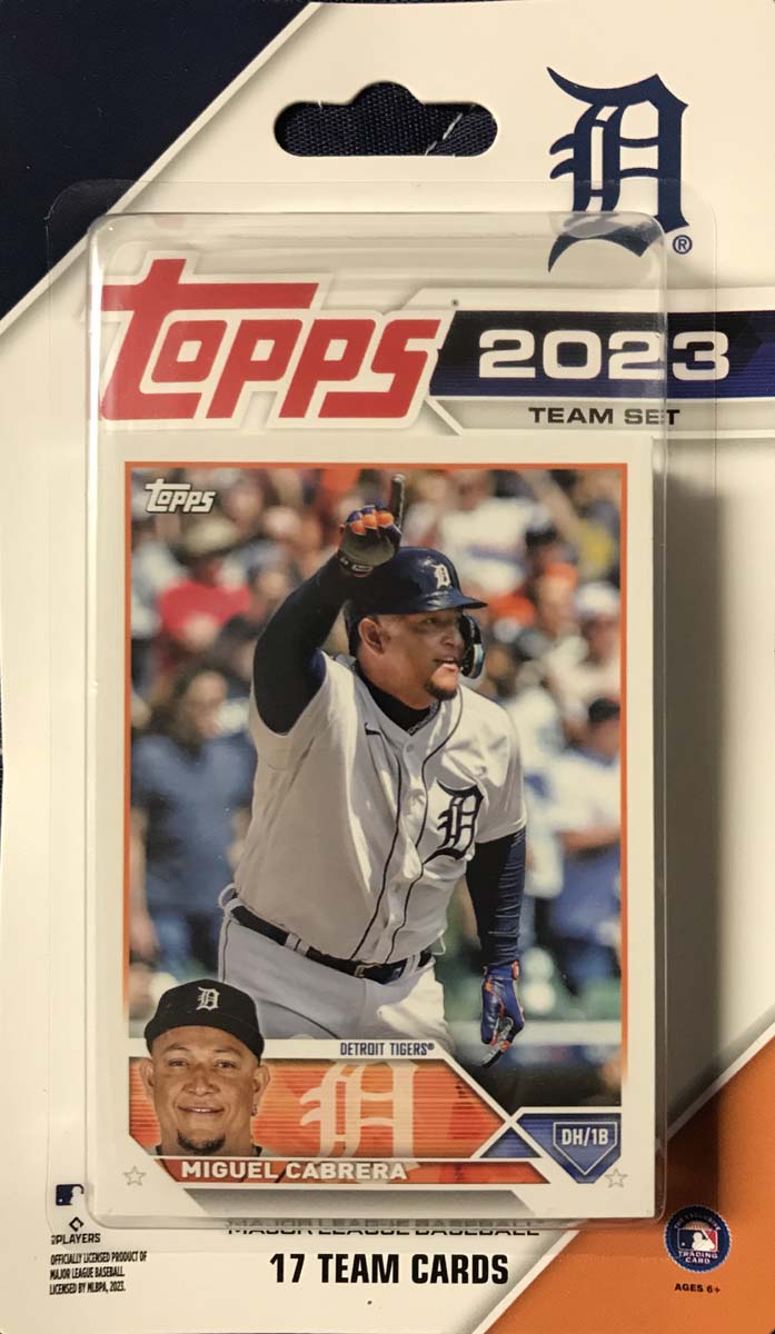 Detroit Tigers 2023 Topps Factory Sealed 17 Card Team Set with Rookie