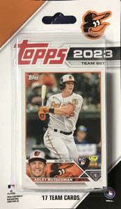 Baltimore Orioles 2023 Topps Complete 24 Card Team Set with 5