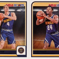 Denver Nuggets 2023 2024 Hoops Factory Sealed Team Set with 3 Rookie Cards Plus