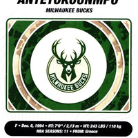 Giannis Antetokounmpo 2023 2024 Panini Limited Edition Full Sized Sticker Card Series Mint Card #91