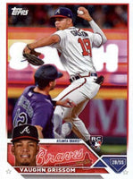 Atlanta Braves 2023 Topps Factory Sealed 17 Card Team Set with Rookie Cards of Michael Harris II and Vaughn Grissom
