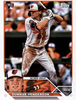 Baltimore Orioles 2023 Topps Factory Sealed 17 Card Team Set with Adley Rutschman and Gunnar Henderson Rookie Cards Plus
