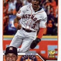 Houston Astros 2023 Topps Factory Sealed 17 Card Team Set 2022 World Series Champions with Jeremy Pena Topps All Star Rookie Cup PLUS