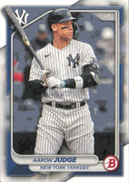 New York Yankees 2024 Bowman 17 Card Team Set made by Topps Featuring Aaron Judge, Juan Soto and Gerrit Cole PLUS Jasson Dominguez Rookie Card and 10 Prospect Cards
