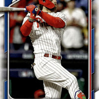 Philadelphia Phillies 2024 Bowman 8 Card Team Set made by Topps Featuring Bryce Harper and Trea Turner with a Johan Rojas Rookie Card and Top Prospects