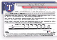 Texas Rangers 2024 Bowman Complete Mint 10 Card Team Set Featuring Rookie Cards of Owen White and Evan Carter Plus Corey Seager, Adolis Garcia and Others
