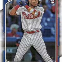 Philadelphia Phillies 2024 Bowman 8 Card Team Set made by Topps Featuring Bryce Harper and Trea Turner with a Johan Rojas Rookie Card and Top Prospects