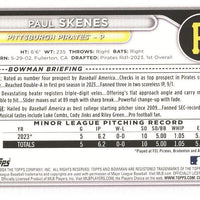 Paul Skenes 2024 Bowman Mint Rookie Year Prospects Card #BP-125