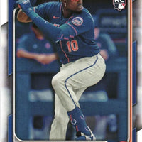 New York Mets 2024 Bowman 11 Card Team Set Made by Topps with Pete Alonso and Francisco Lindor plus a Ronny Mauricio Rookie Card and Prospect Cards of Luisangel Acuna and Others