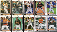 Baltimore Orioles 2024 Bowman 10 Card Team Set made by Topps with Adley Rutschman and Gunnar Henderson Plus Colton Cowser and Jordan Westburg Rookie Cards
