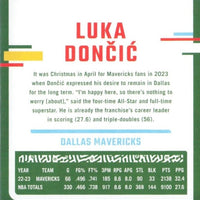 Luka Doncic 2023 2024 Panini Donruss Series Mint Card #141