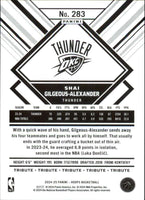 Shai Gilgeous-Alexander 2024 2025 Panini NBA Hoops Tribute Series Mint Card #283
