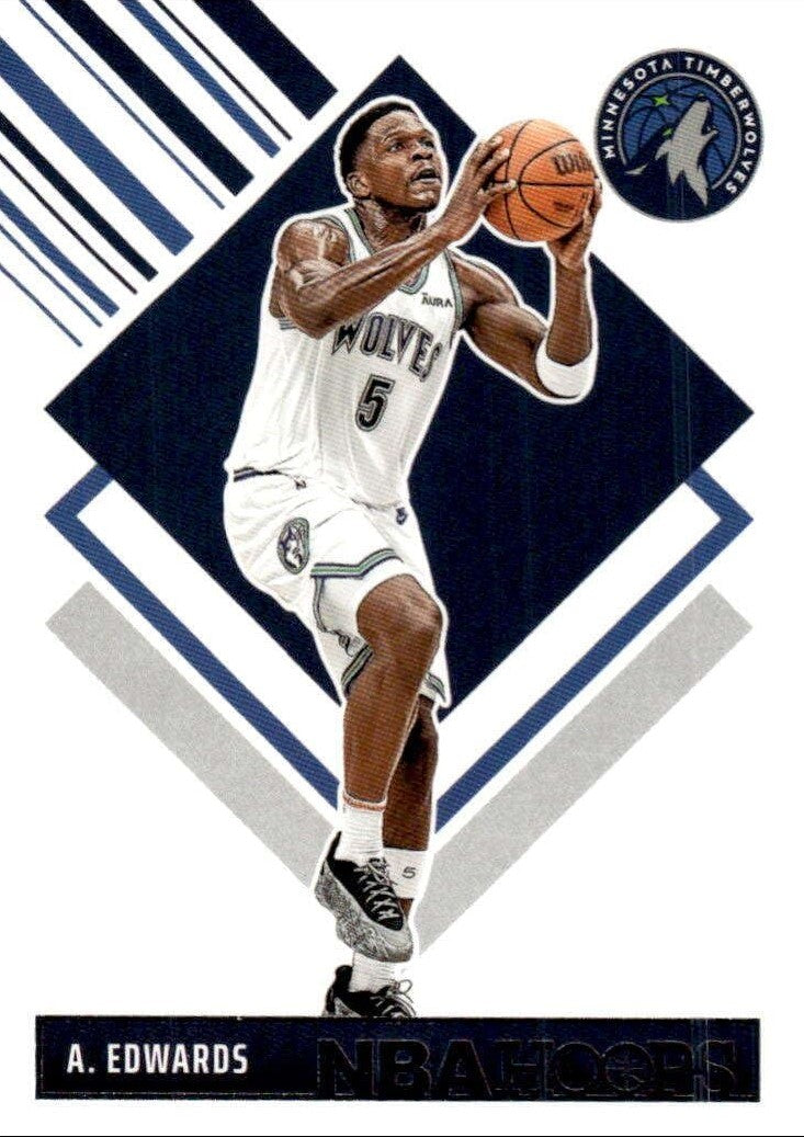 Anthony Edwards 2024 2025 Panini NBA Hoops Tribute Series Mint Card #286