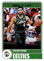 Jayson Tatum 2023 2024 HOOPS Basketball Series Mint Tribute Card #287
