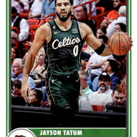 Jayson Tatum 2023 2024 HOOPS Basketball Series Mint Tribute Card #287
