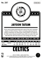 Jayson Tatum 2023 2024 HOOPS Basketball Series Mint Tribute Card #287
