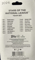 2024 Topps National League All Star Standouts Factory Sealed Limited Edition 17 Card Team Set Featuring Ronald Acuna, Mookie Betts, Bryce Harper and Shohei Ohtani Plus

