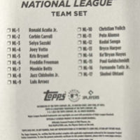 2024 Topps National League All Star Standouts Factory Sealed Limited Edition 17 Card Team Set Featuring Ronald Acuna, Mookie Betts, Bryce Harper and Shohei Ohtani Plus