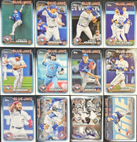 Toronto Blue Jays 2024 Topps Complete Mint Hand Collated 19 Card Team Set Featuring Vladimir Guerrero Jr and George Springer with Rookie Cards of Spencer Horwitz and Davis Schneider Plus
