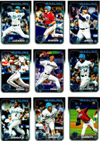 Miami Marlins 2024 Topps Complete Mint Hand Collated 19 Card Team Set with Rookie Cards of Dane Myers and Jacob Amaya Plus
