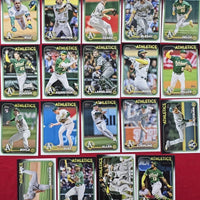 Oakland Athletics 2024 Topps Complete Mint Hand Collated 19 Card Team Set with Rookie Cards of Tyler Soderstrom, Zack Gelof, Joe Boyle, and Lawrence Butler Plus