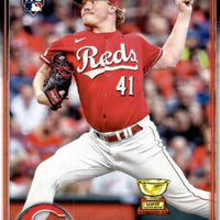 Cincinnati Reds 2024 Topps Complete 25 Card Team Set featuring a Rookie Card of Elly De La Cruz