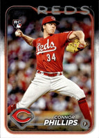 Cincinnati Reds 2024 Topps Complete 25 Card Team Set featuring a Rookie Card of Elly De La Cruz
