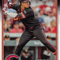 Cincinnati Reds 2024 Topps Complete 25 Card Team Set featuring a Rookie Card of Elly De La Cruz