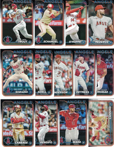 Los Angeles Angels 2024 Topps Complete Mint Hand Collated 25 Card Team Set