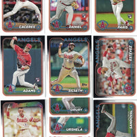 Los Angeles Angels 2024 Topps Complete Mint Hand Collated 25 Card Team Set