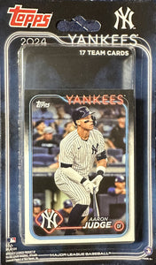 New York Yankees 2024 Topps Factory Sealed 17 Card Team Set Featuring Jasson Dominguez Rookie Card NYY-10