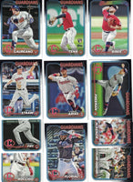 Cleveland Guardians 2024 Topps Complete Mint 21 Card Hand Collated Team Set Featuring Shane Bieber and José Ramírez with Rookie Cards of Gavin Williams and José Tena.Plus
