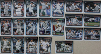 New York Yankees 2024 Topps Complete Mint Hand Collated 21 Card Team Set Featuring 3 Different Aaron Judge Cards Plus Gerrit Cole and Rookie Cards of Clay Holmes, Austin Wells and Jasson Dominguez
