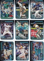 Seattle Mariners 2024 Topps Complete Mint 22 Card Hand Collated Team Set Featuring Julio Rodríguez, JP Crawford and Eugenio Suárez with 6 Rookie Cards Bryan Woo, Cade Marlowe and Emerson Hancock Plus
