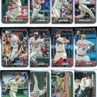 Minnesota Twins 2024 Topps Complete Mint 23 Card Hand Collated Team Set Featuring Byron Buxton, Alex Kirilloff and Carlos Correa with Rookie Cards of Jordan Balazovic and Kody Funderburk Plus