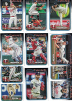 Minnesota Twins 2024 Topps Complete Mint 23 Card Hand Collated Team Set Featuring Byron Buxton, Alex Kirilloff and Carlos Correa with Rookie Cards of Jordan Balazovic and Kody Funderburk Plus
